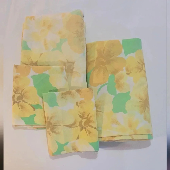 SOLD VINTAGE DBL sz Bedding Complete Set. Aloha  or Florida Granny Style! - Picture 14 of 16